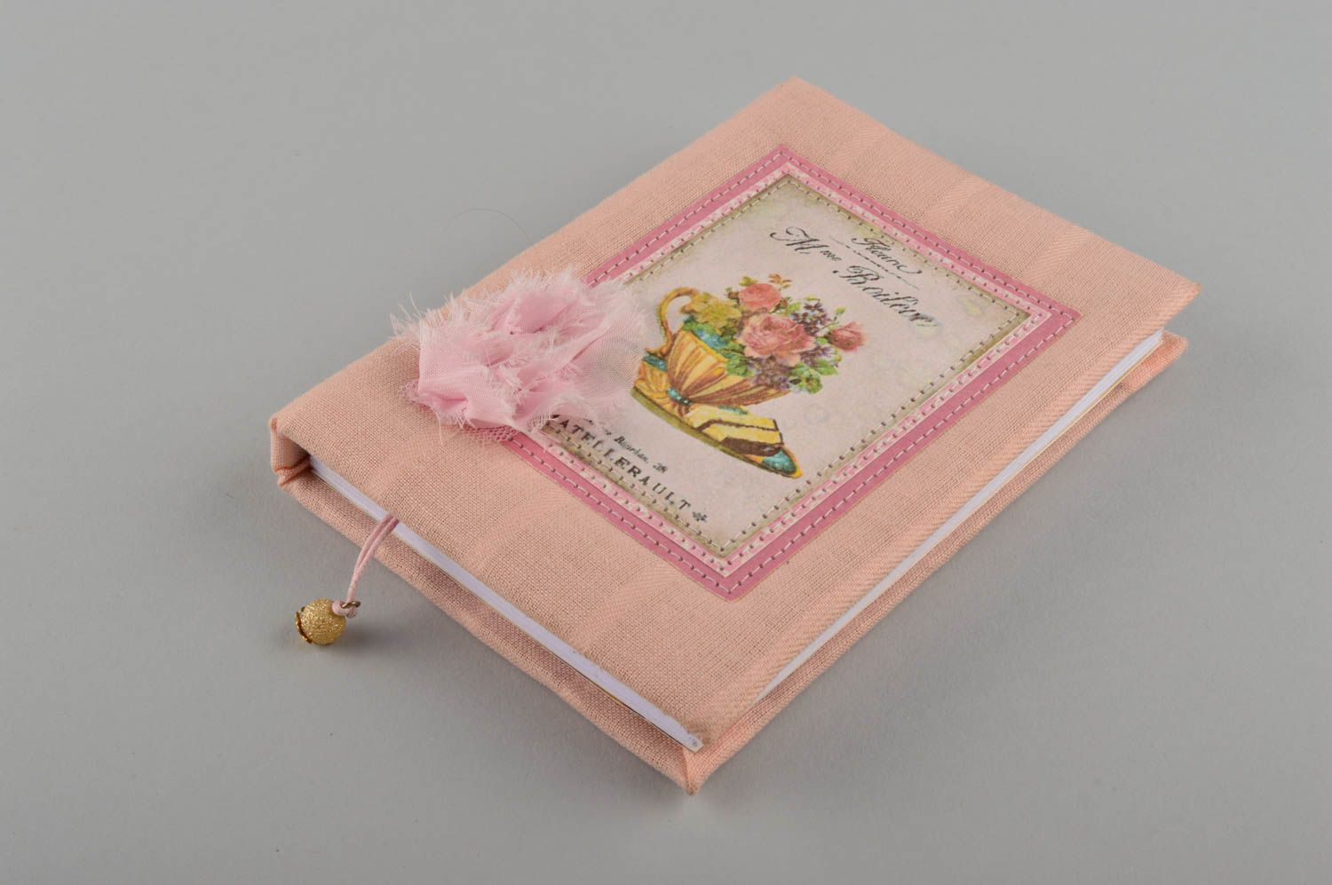Handmade designer notebook scrapbooking notepad handmade diary for women photo 1