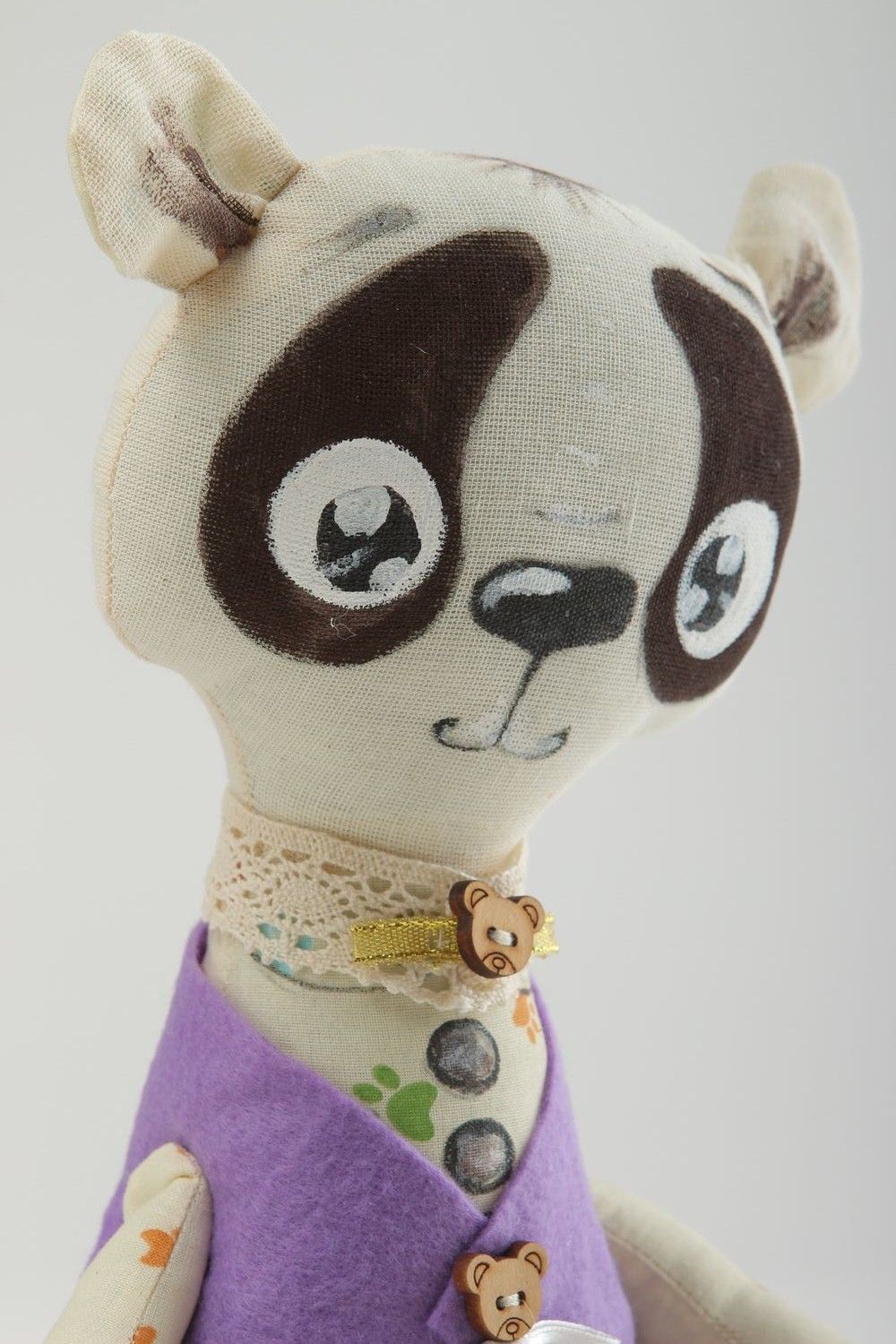 Juguete hecho a mano regalo para niño muñeco decorativo decoración de casa Panda foto 5