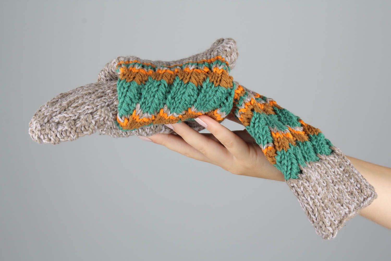Meias mornas de malha tricotadas de fios de lã e de mescla de lã para o inverno foto 5