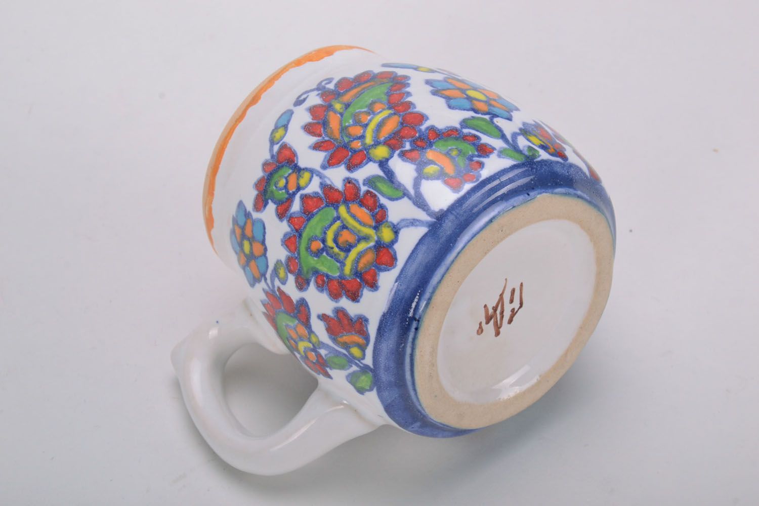 Mug painted with enamels photo 4