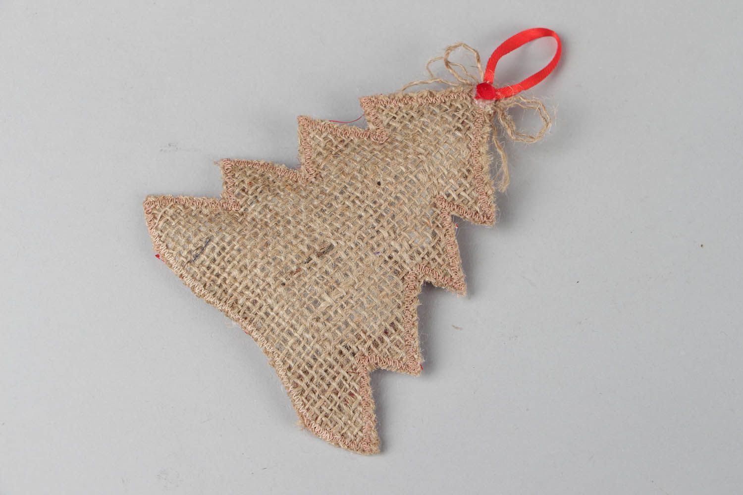 Brinquedo de tecido para árvore de Natal em eco estilo feito à mão  foto 3