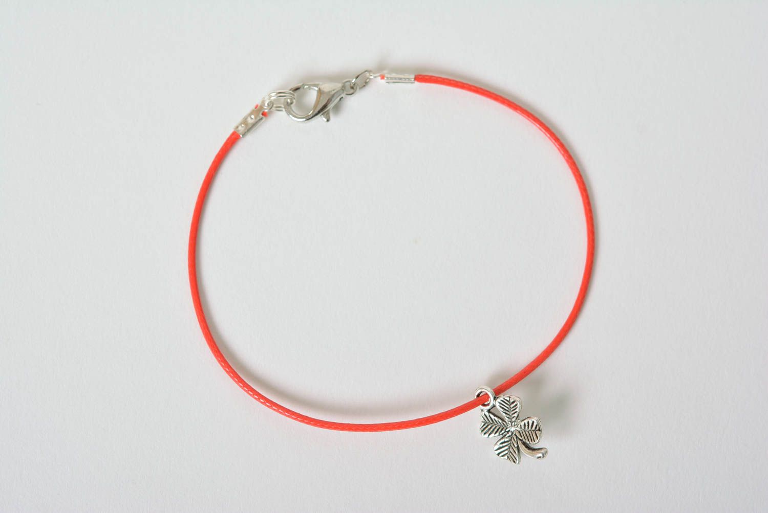 Handmade rotes Armband Schnur Armband Damen Schmuck Geschenk für Frauen modisch foto 5