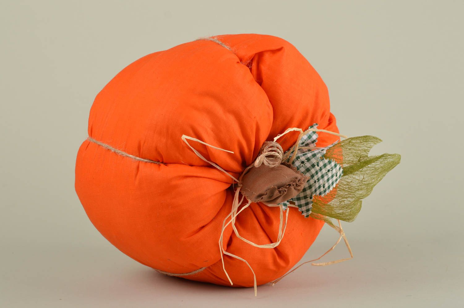 Игрушка-подушка хэнд мэйд детская игрушка диванная подушка оранжевая тыква фото 5