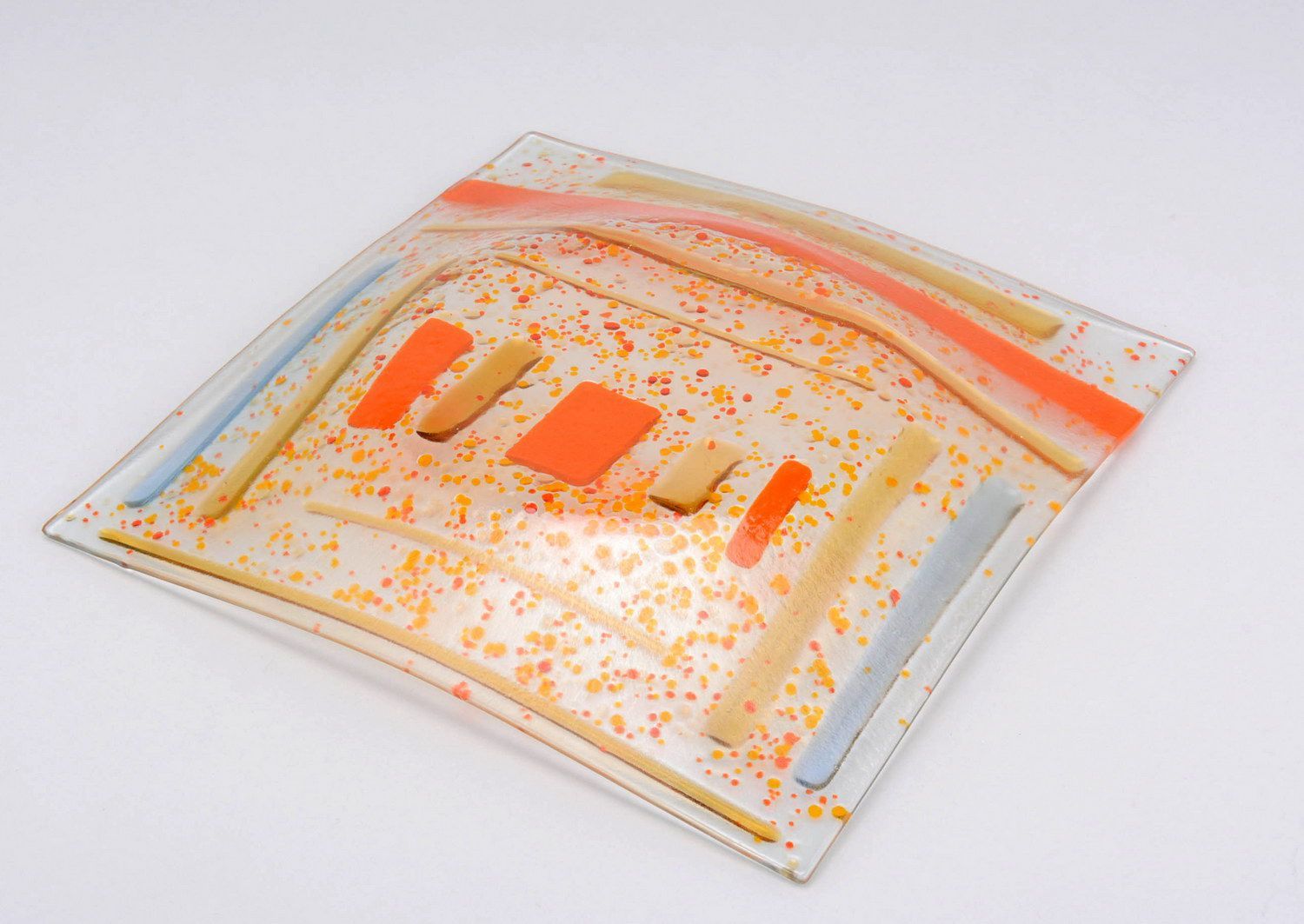 Platte aus Fusing-Glas Sonnen-Chips foto 3