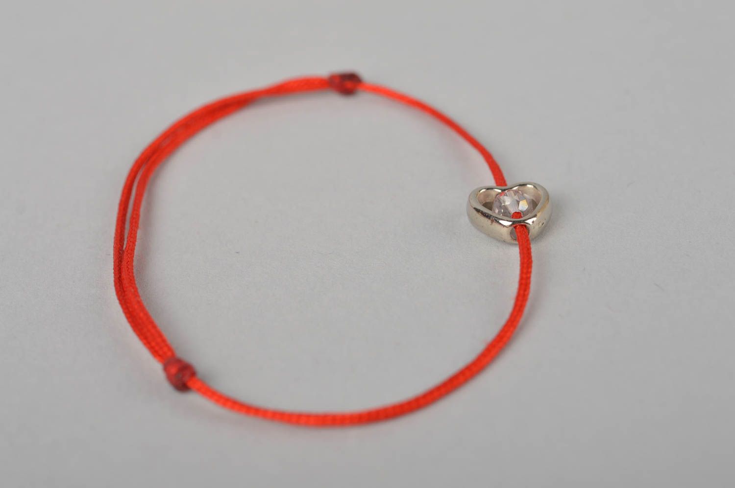 Handmade accessories designer bracelet beautiful red bracelet with bead  photo 3