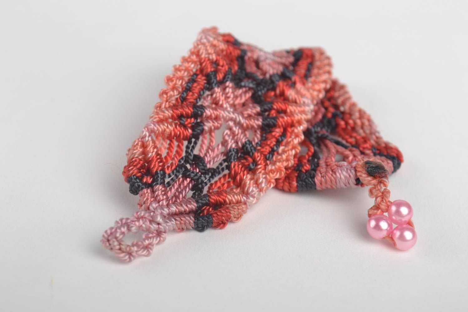 Модный браслет браслет из ниток плетеный браслет макраме текстильный широкий фото 4