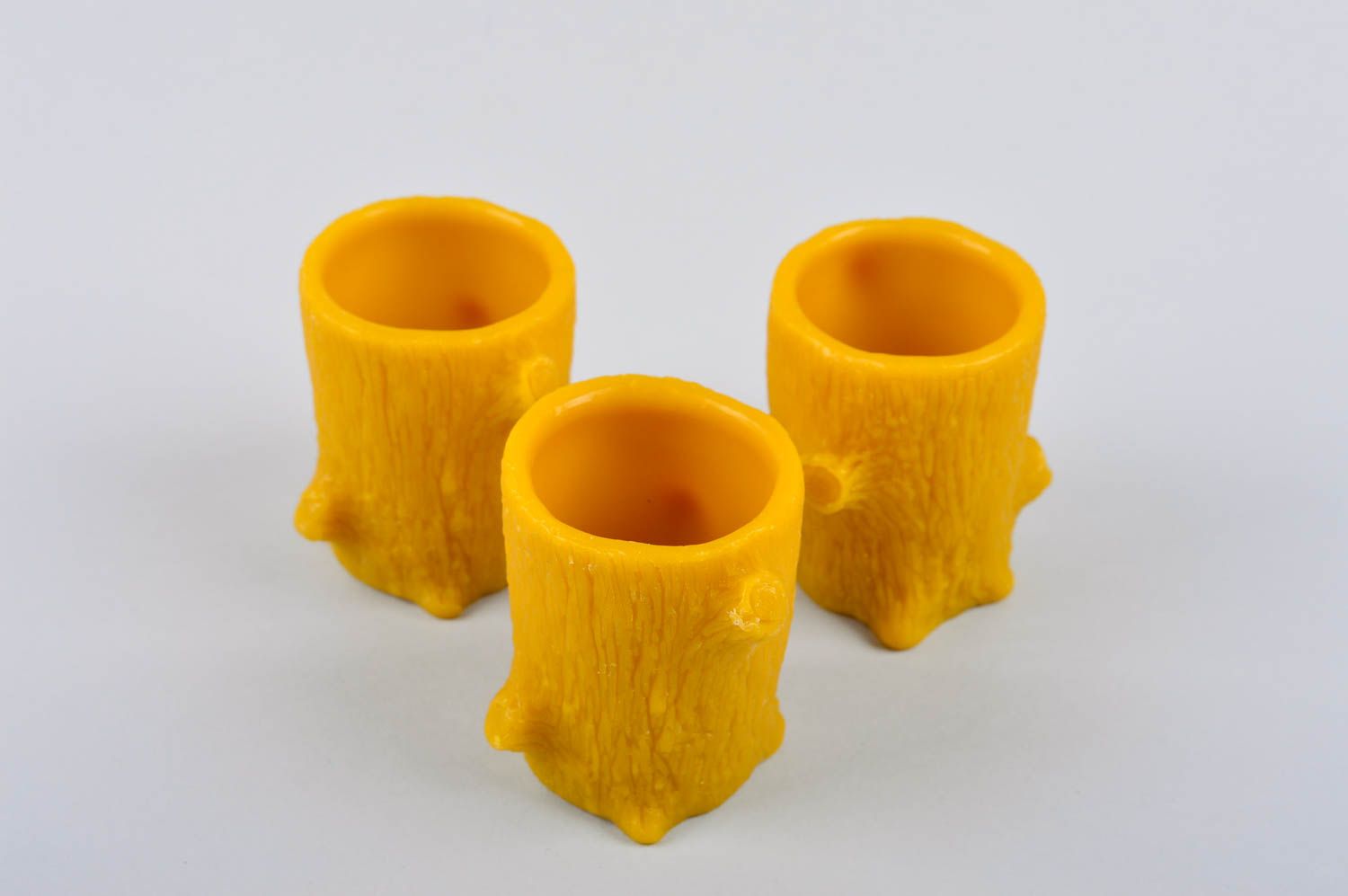 Handmade cups made of wax eco friendly tableware designer shot glasses photo 2