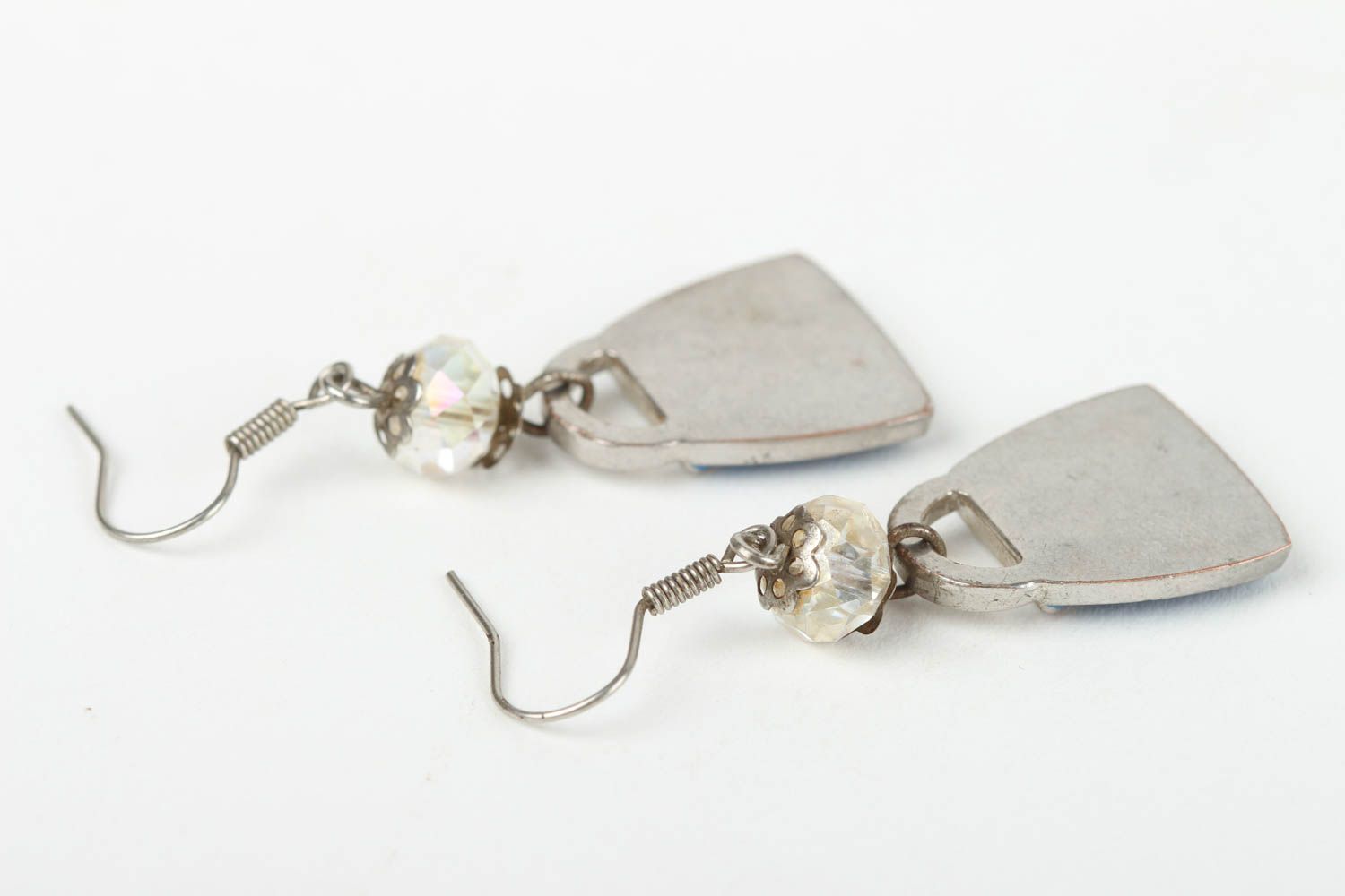 Handmade metal earrings vintage earrings fashion jewelry metal bijouterie photo 4