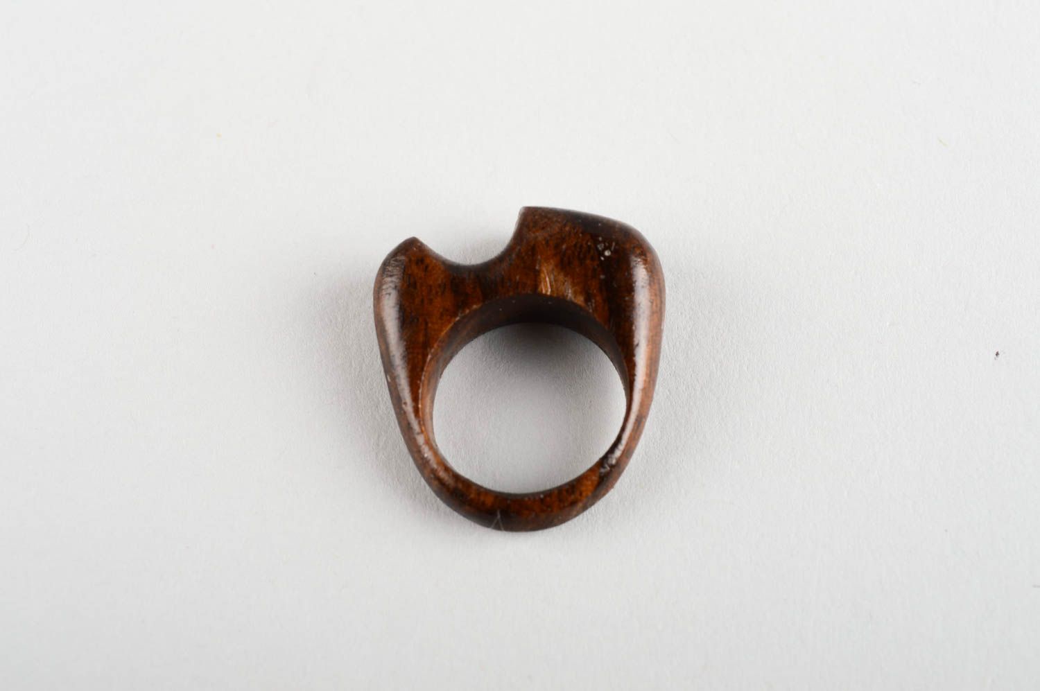 Nice handmade wooden ring costume jewelry fashion accessories for girls photo 3