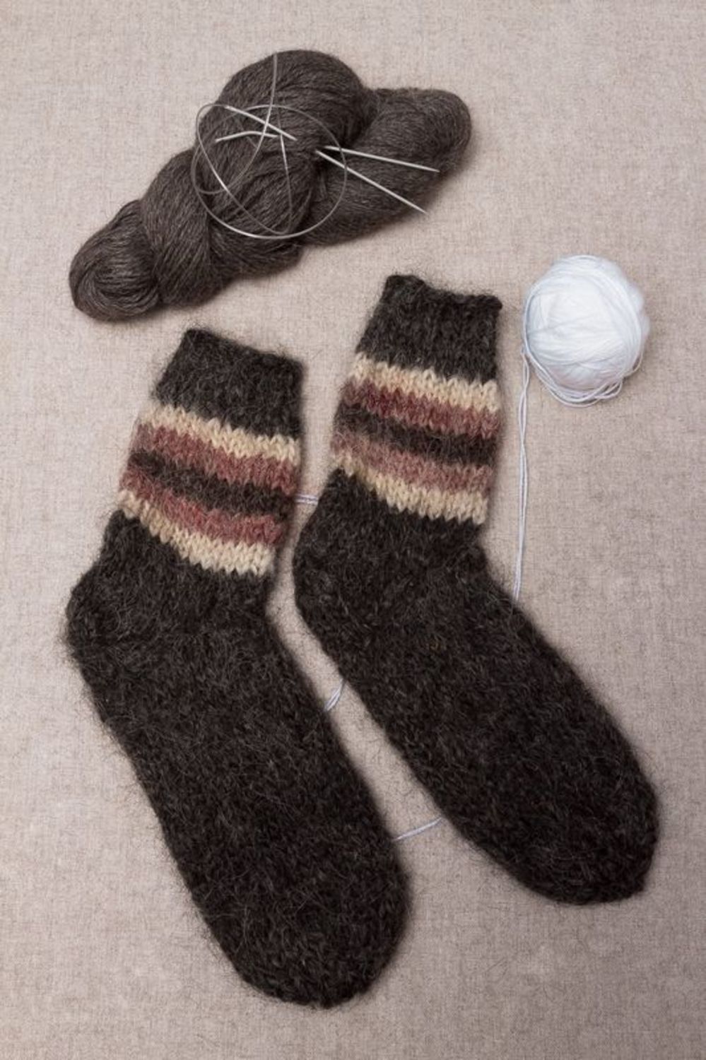 Warme wollene Socken foto 1