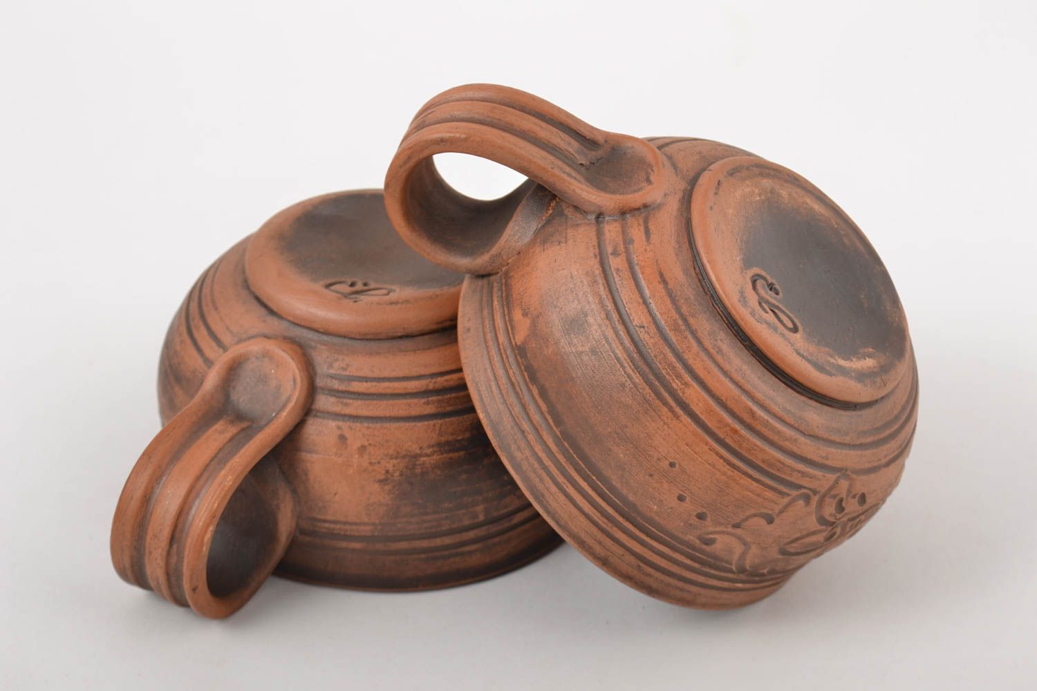 Tazas originales hechas a mano cerámica artesanal estilosa utensilios de cocina foto 2