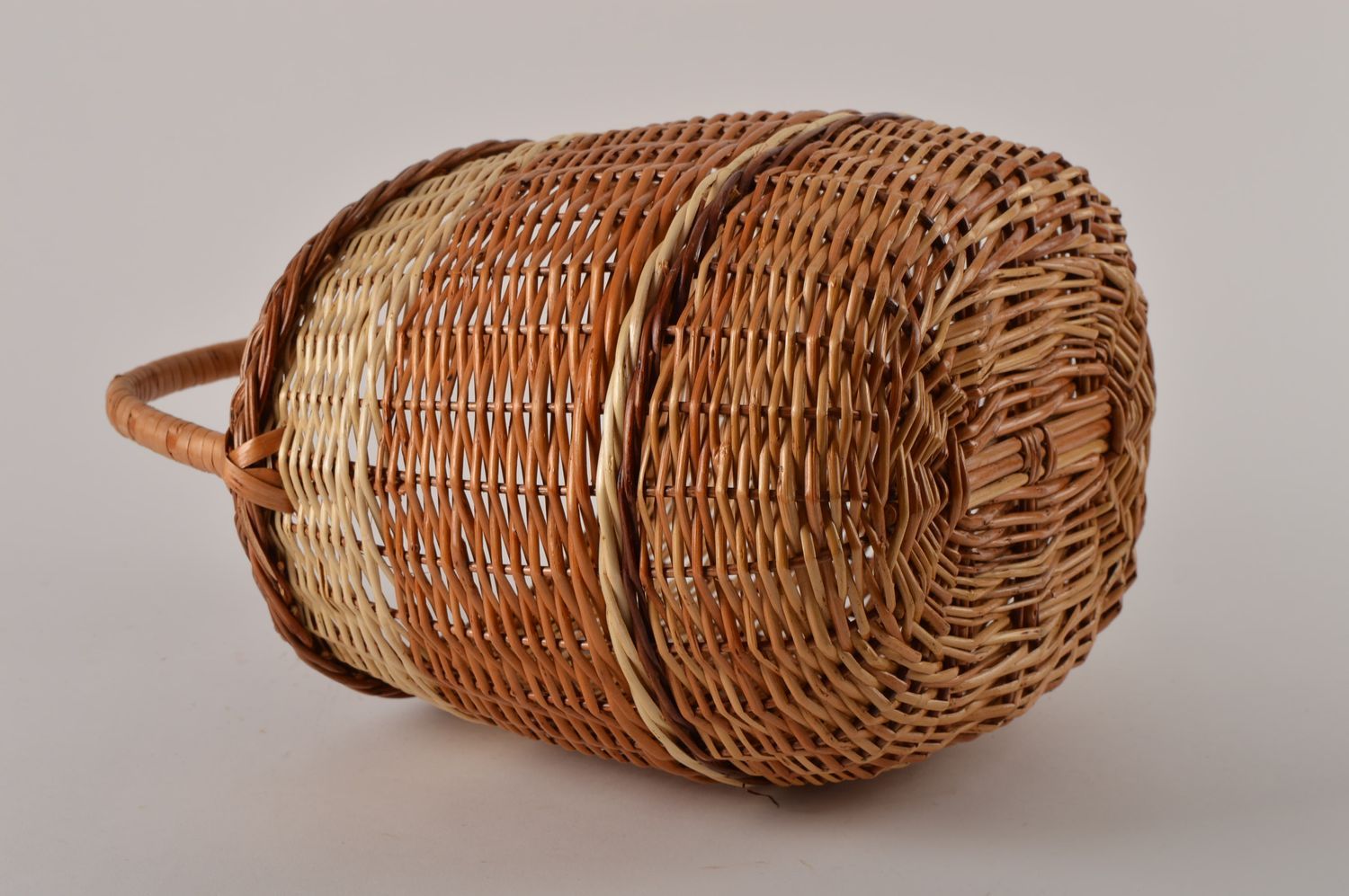 Handmade designer woven basket stylish present for woman interior decor photo 4