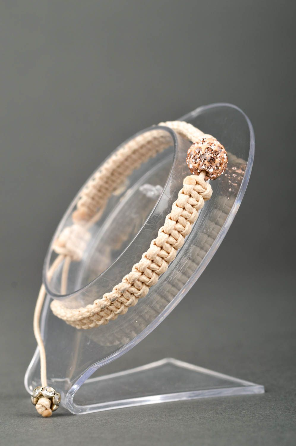 Beige Armband handmade Mode Schmuck Armband Frauen modisches Accessoire foto 2
