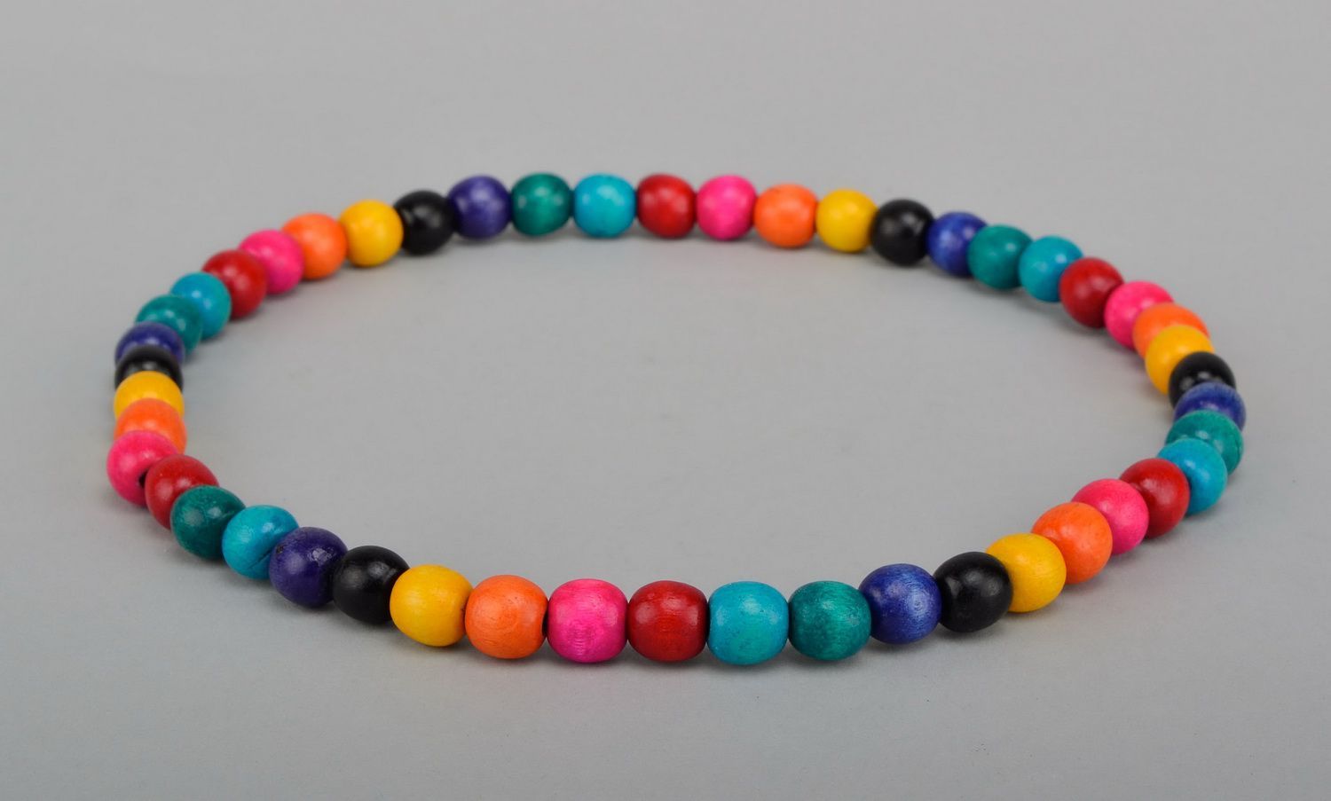 Wooden colorful beads photo 2