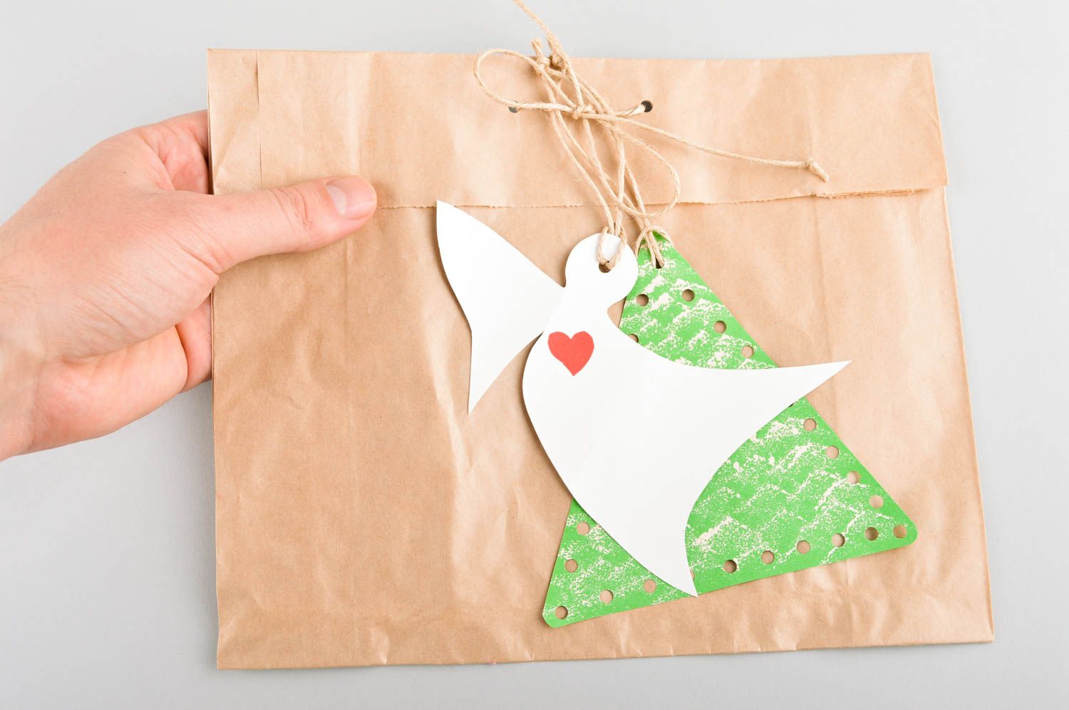 Emballage cadeau fait main Pochette cadeau Sac en papier pour cadeau de Noël photo 4