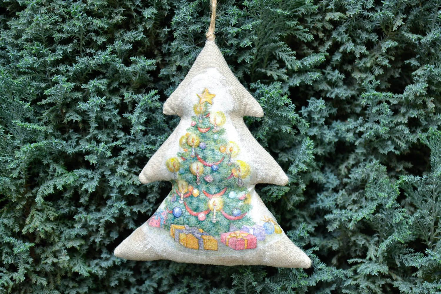 Soft decorative pendant Christmas tree photo 1