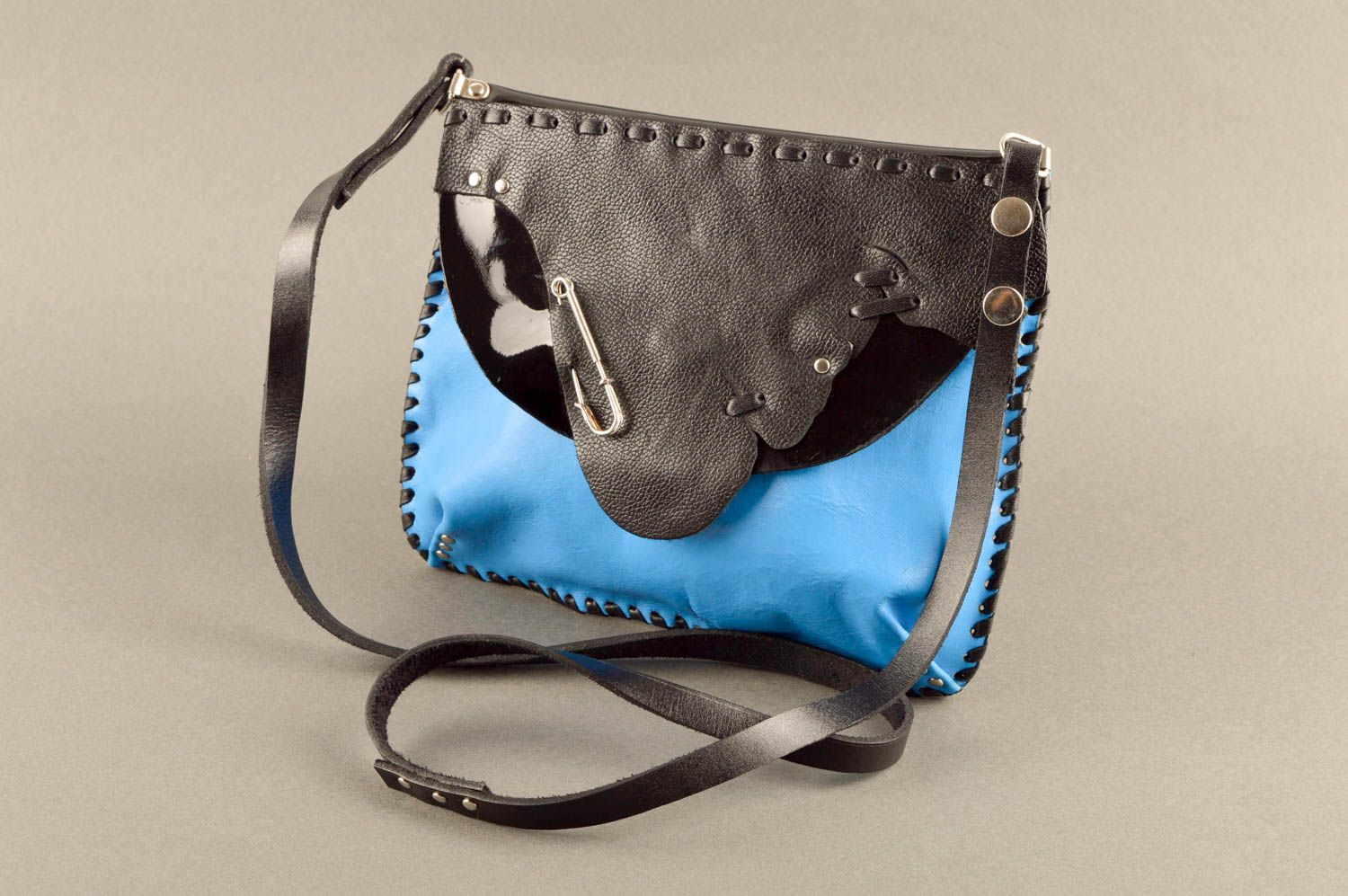 Bolso de cuero artesanal moderno accesorio para mujer elegante regalo original foto 1