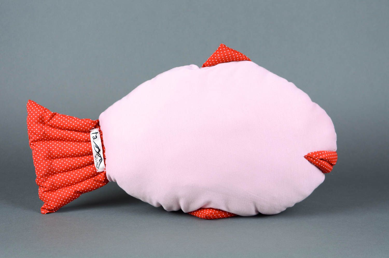 Игрушка подушка ручной работы мягкая игрушка рыбка декоративная подушка фото 2