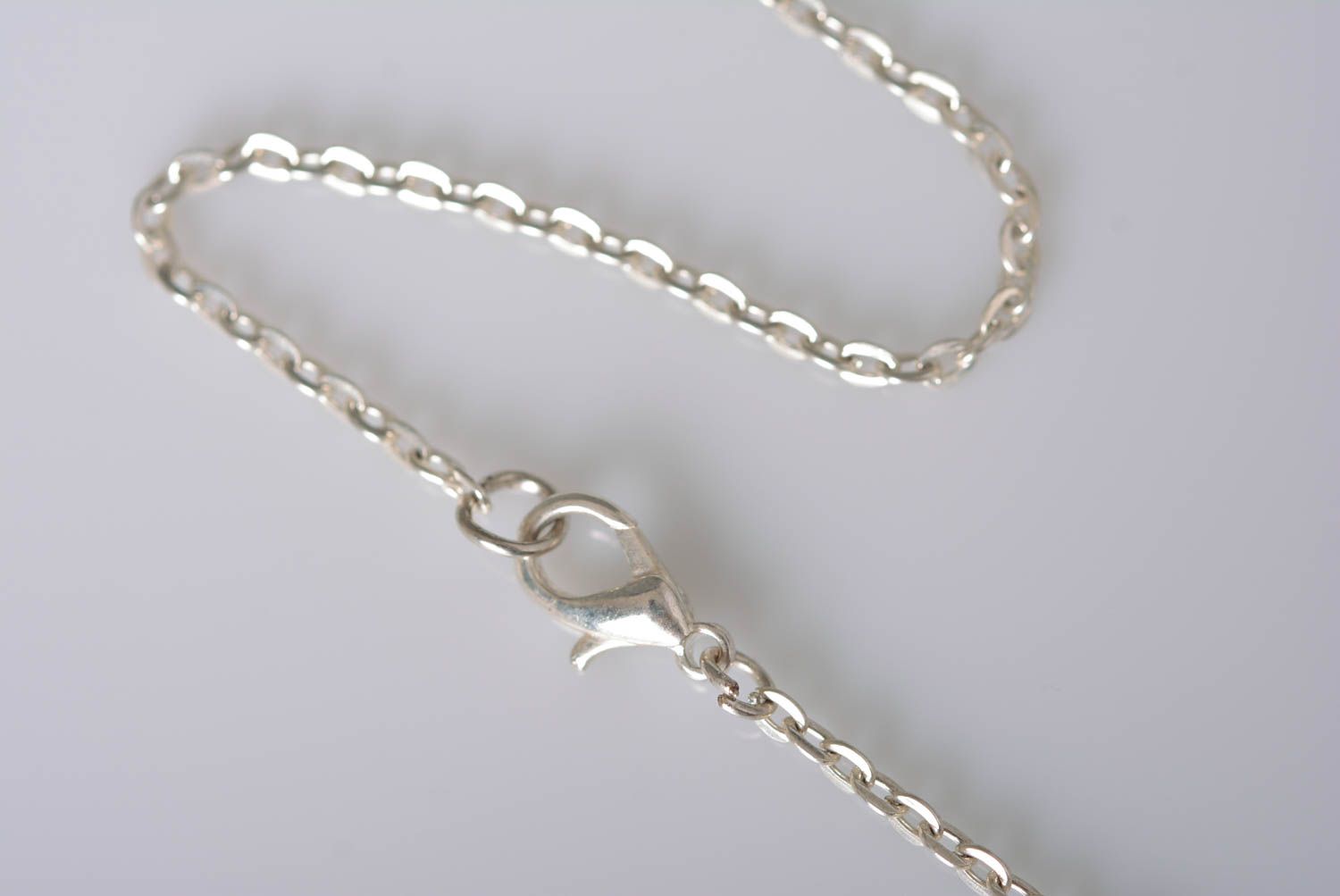 Jewelry with natural flower handmade chain pendant chain jewelry botanic pendant photo 5