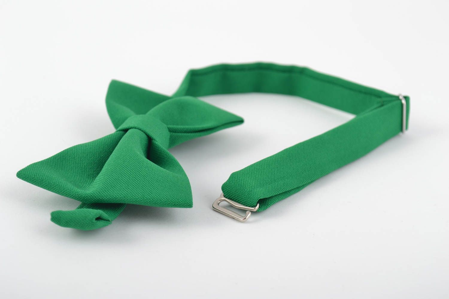 Corbata de moño verde hecha a mano regalo original accesorio para hombre foto 4