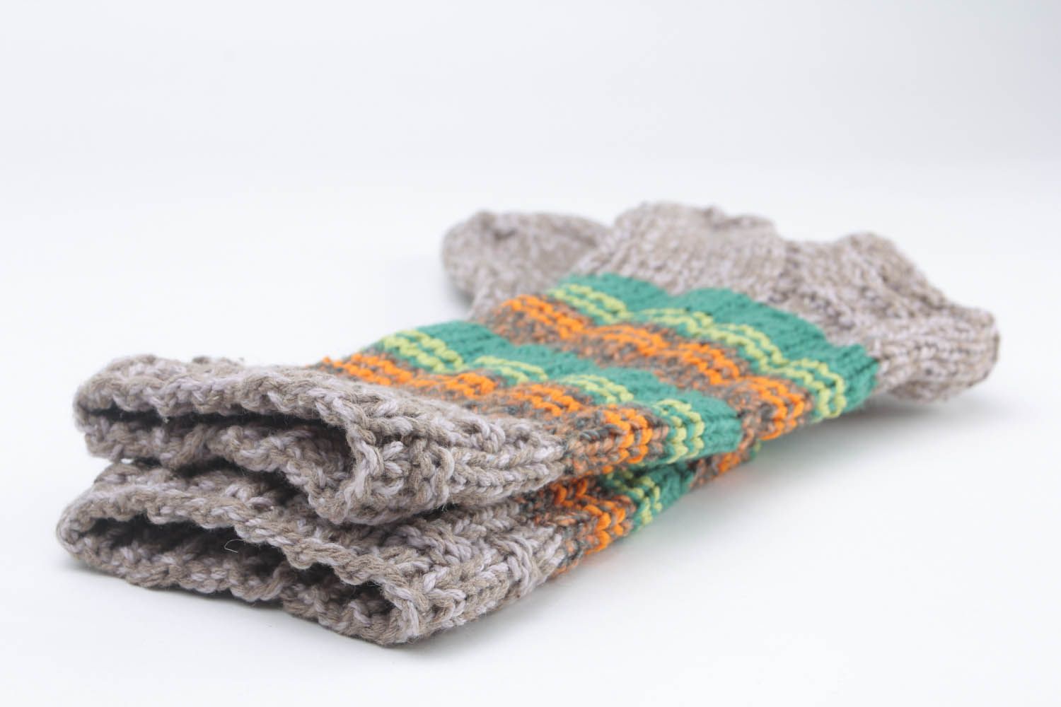Meias mornas tricotadas de fios de lã e de mescla de lã para manter os pés quentes foto 2