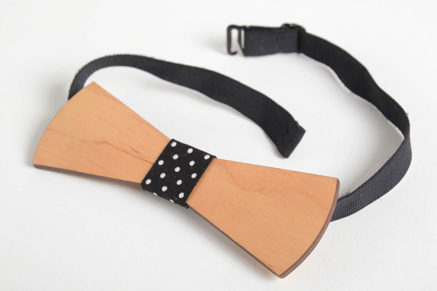Wooden bow tie handmade accessories wooden gifts unique bow tie gifts for him photo 5