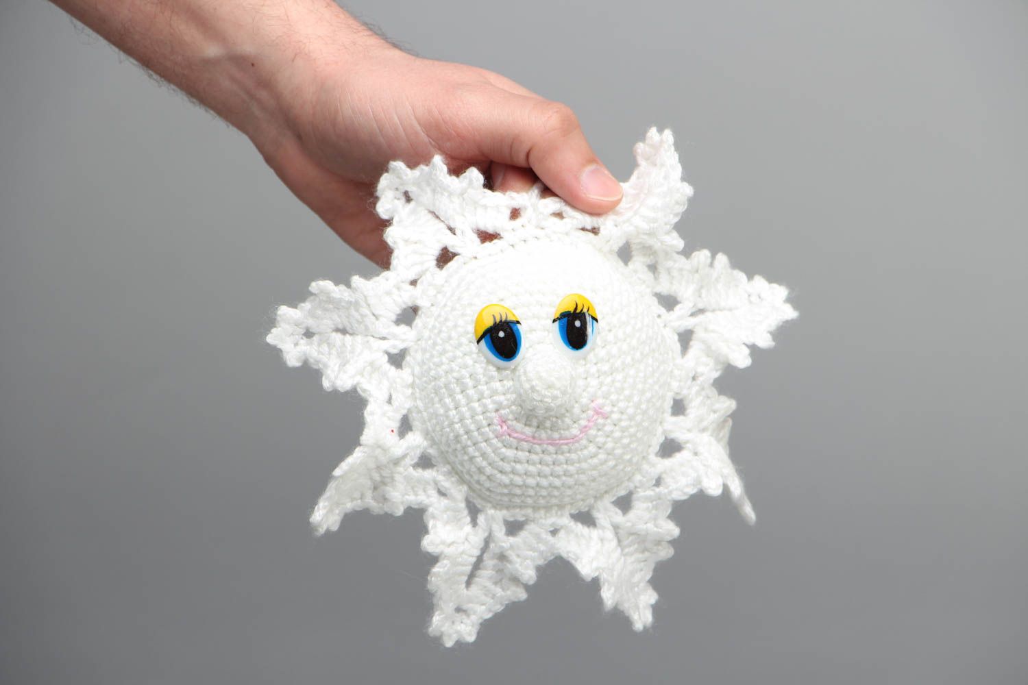 Crochet toy with eyelet Snowflake photo 3