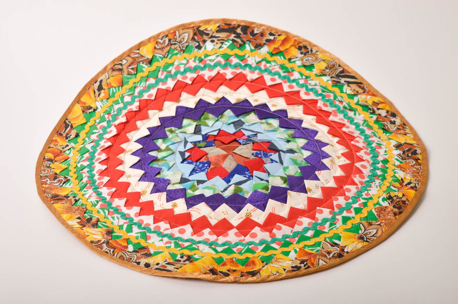 Beautiful handmade fabric coaster cute hot pads kitchen textiles gift ideas photo 2