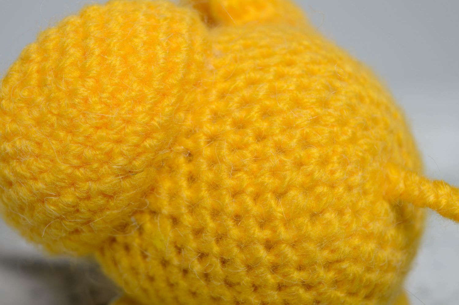 Soft crochet toy Yellow Elephant photo 5