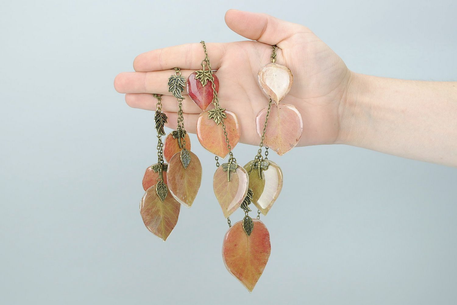 Set of accessories: earrings and pendant Pear  photo 5