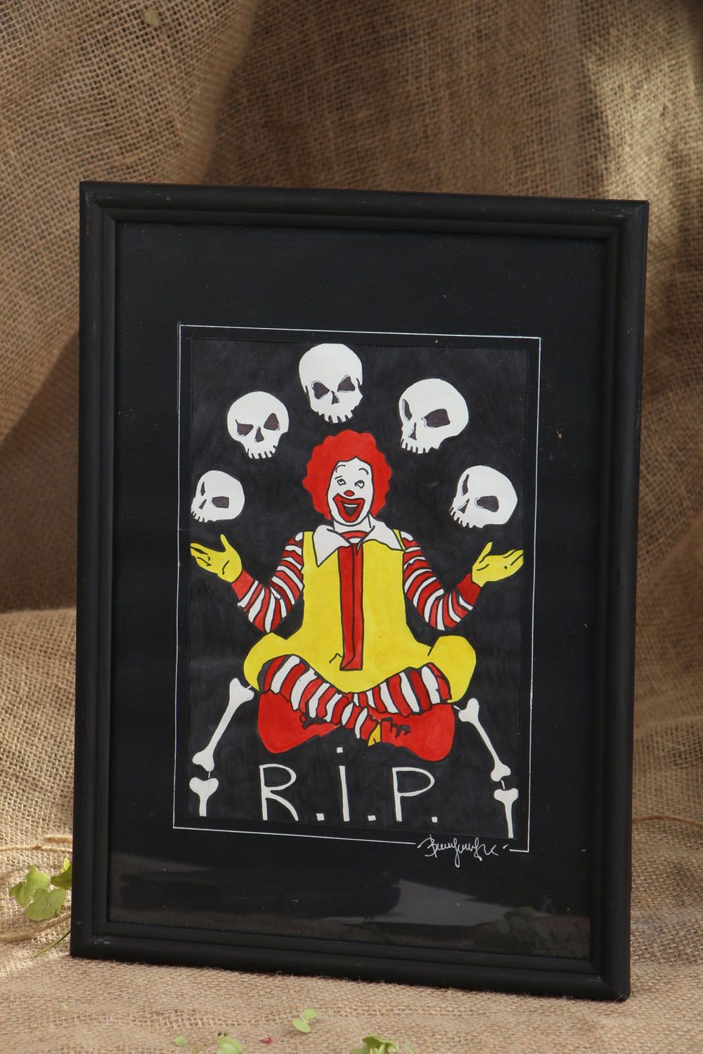 Tableau contemporain déco mural Mort de fast-food  photo 5