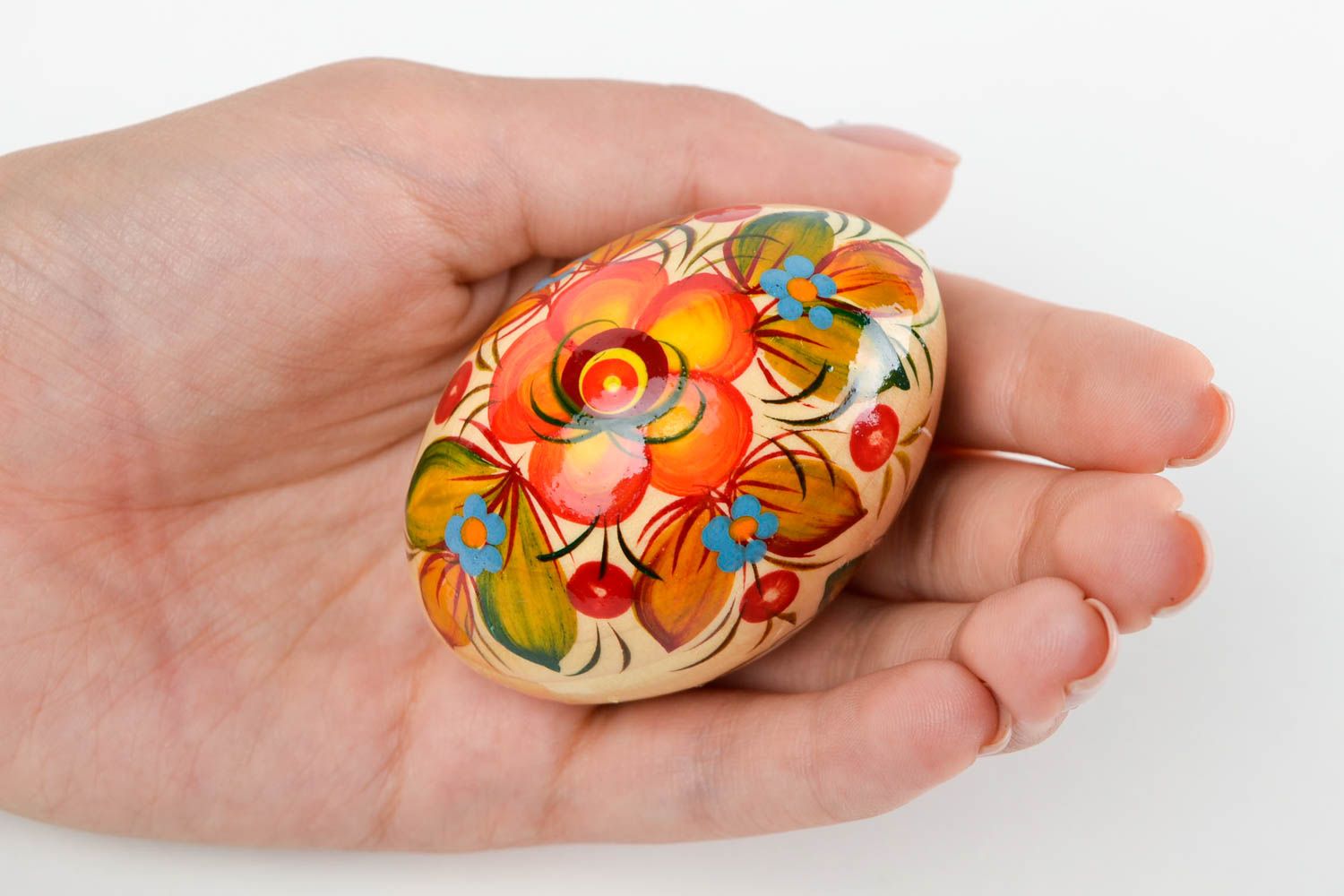 Huevo decorado artesanal de Pascua decoración de interior regalo original  foto 2