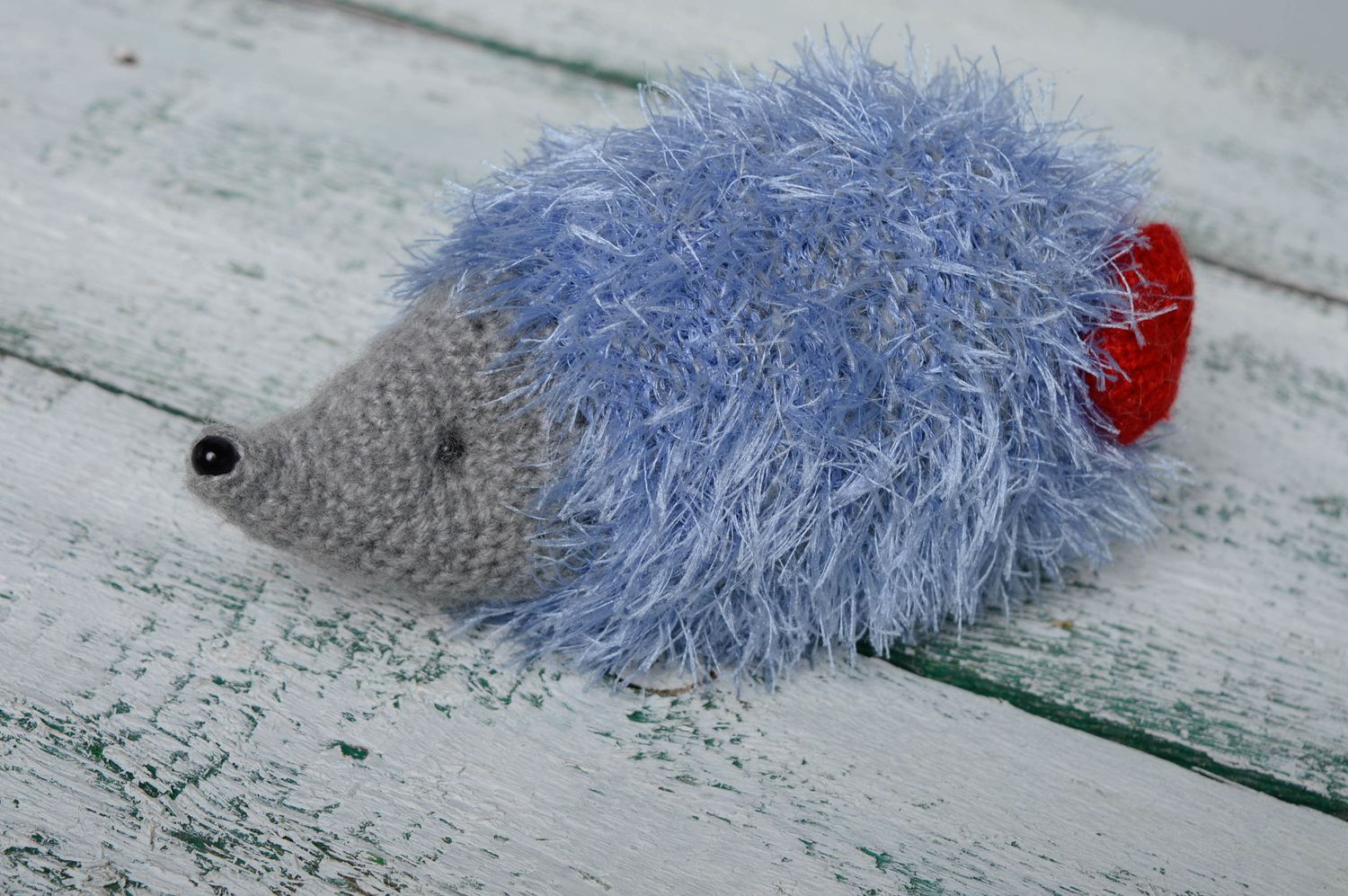Soft crochet toy hedgehog photo 1