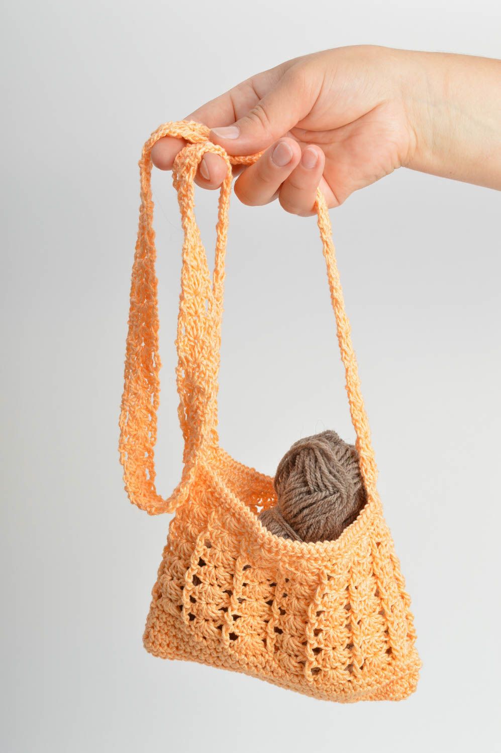 Little beautiful crochet purse for little fashionistas handmade accessory photo 1