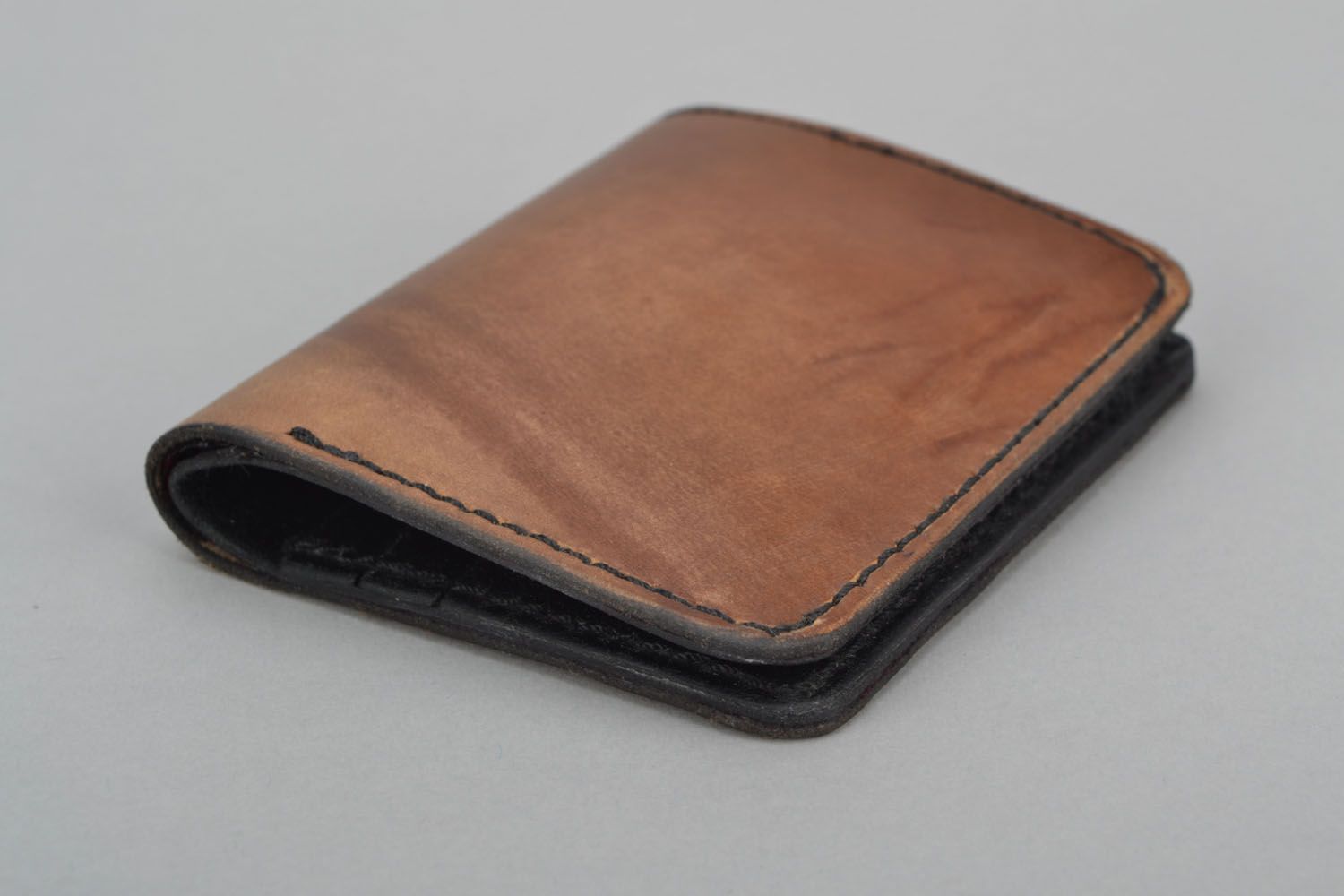 Genuine leather wallet Brown photo 5