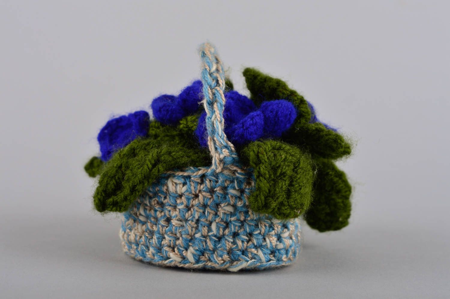 Panier jouet fait main Jouet enfant Cadeau original tricoté crochet souvenir photo 4