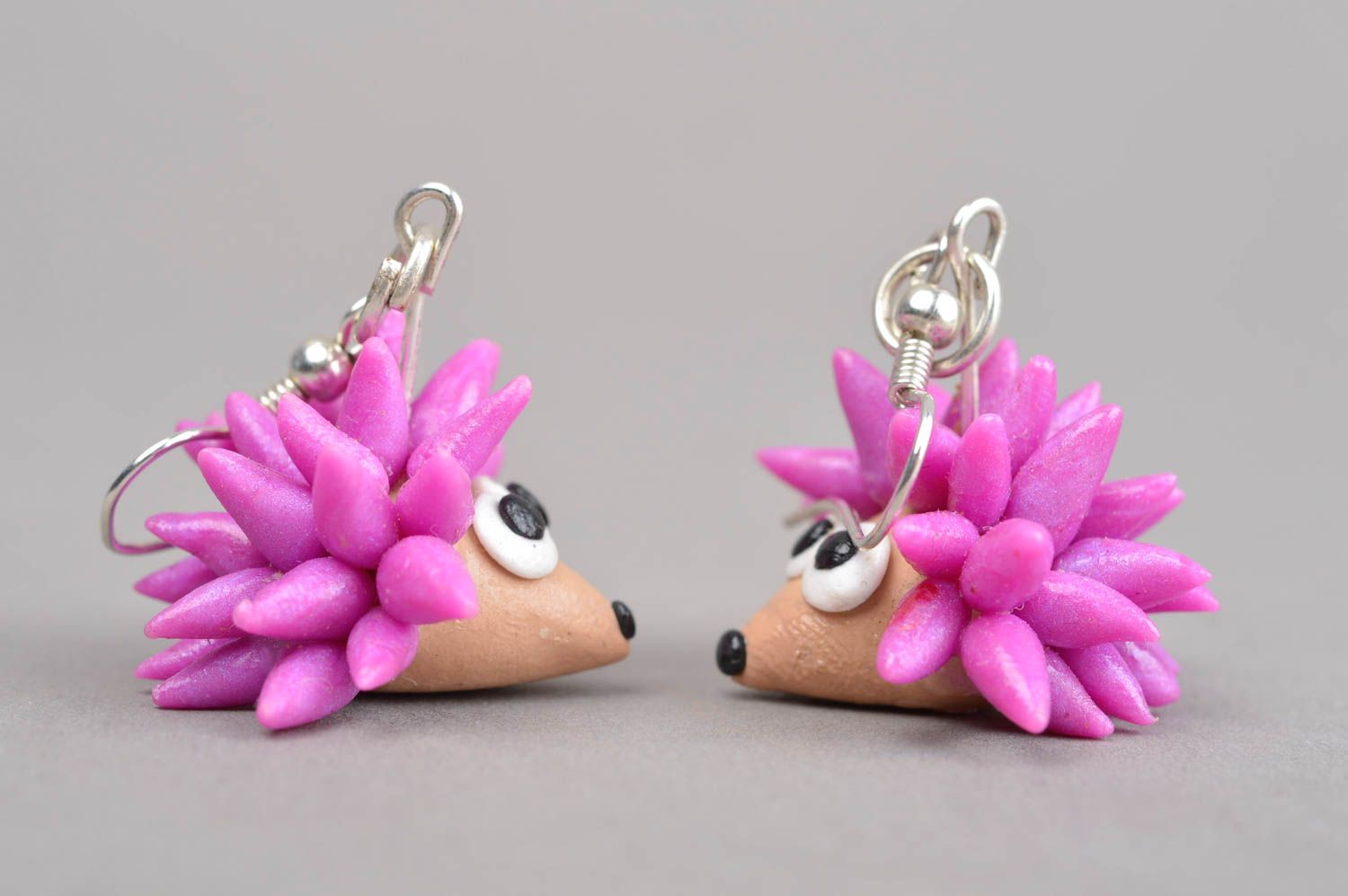 Handmade earrings designer jewelry polymer clay funny earrings gifts for girls photo 3
