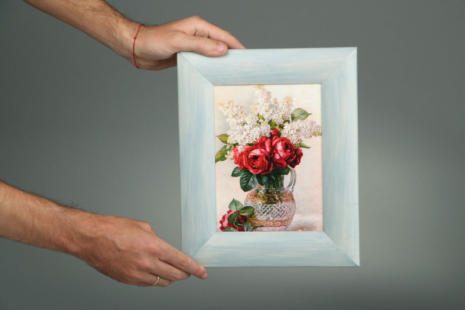 Painting in wooden frame, decoupage photo 4