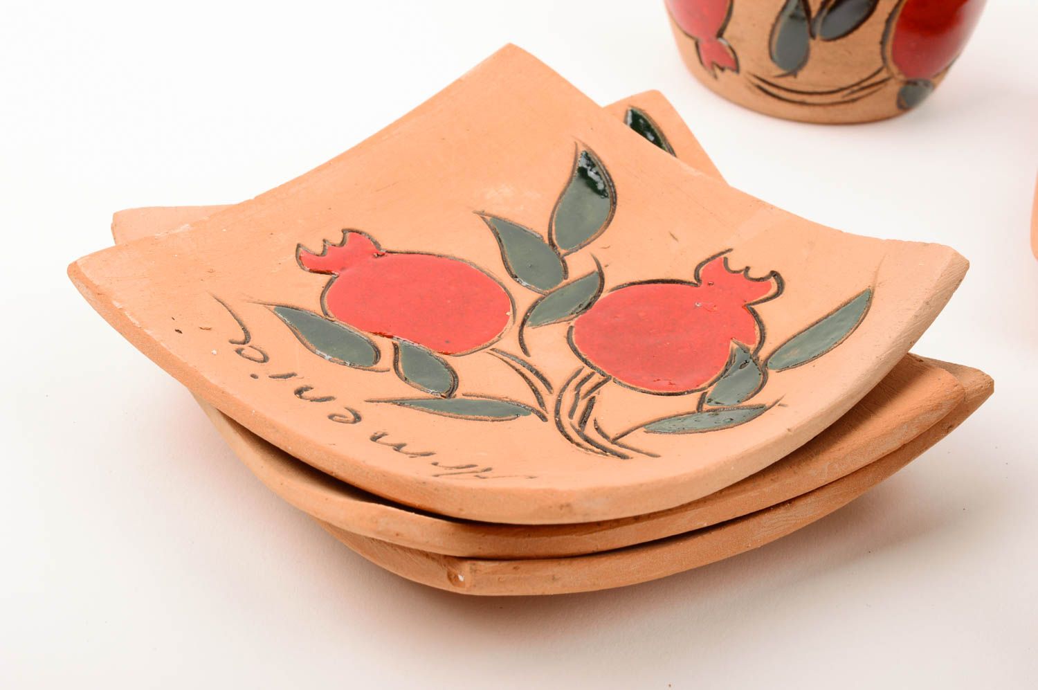 Tazas artesanales de arcilla para té menaje de cocina regalos originales  foto 5