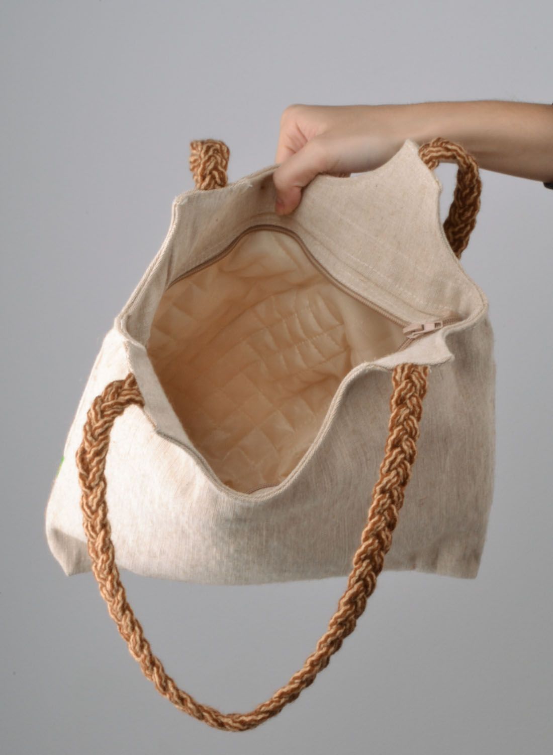 Textile bag in eco style photo 5