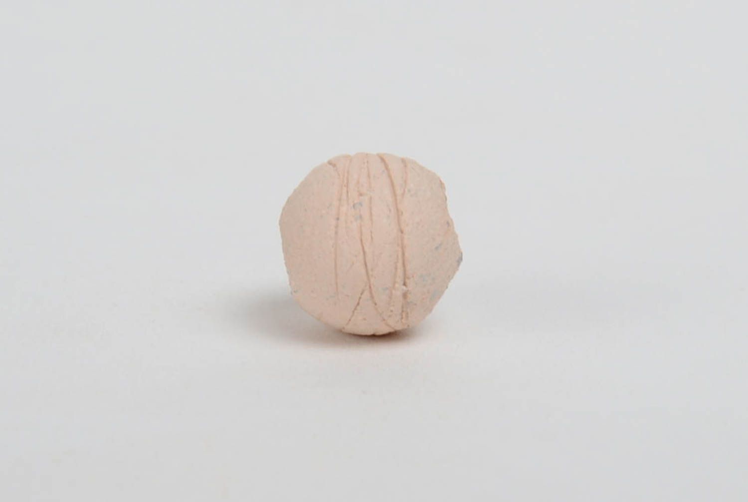 Perle céramique de forme ronde faite main claire fourniture pour bijoux photo 4