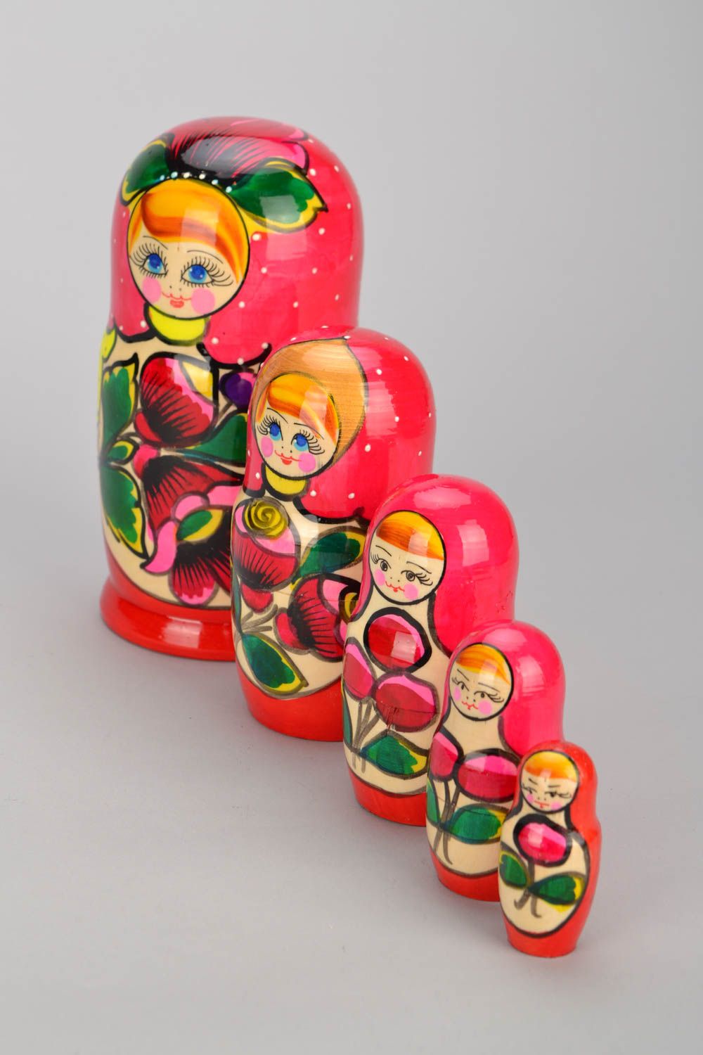 Nesting doll painted with oils photo 2
