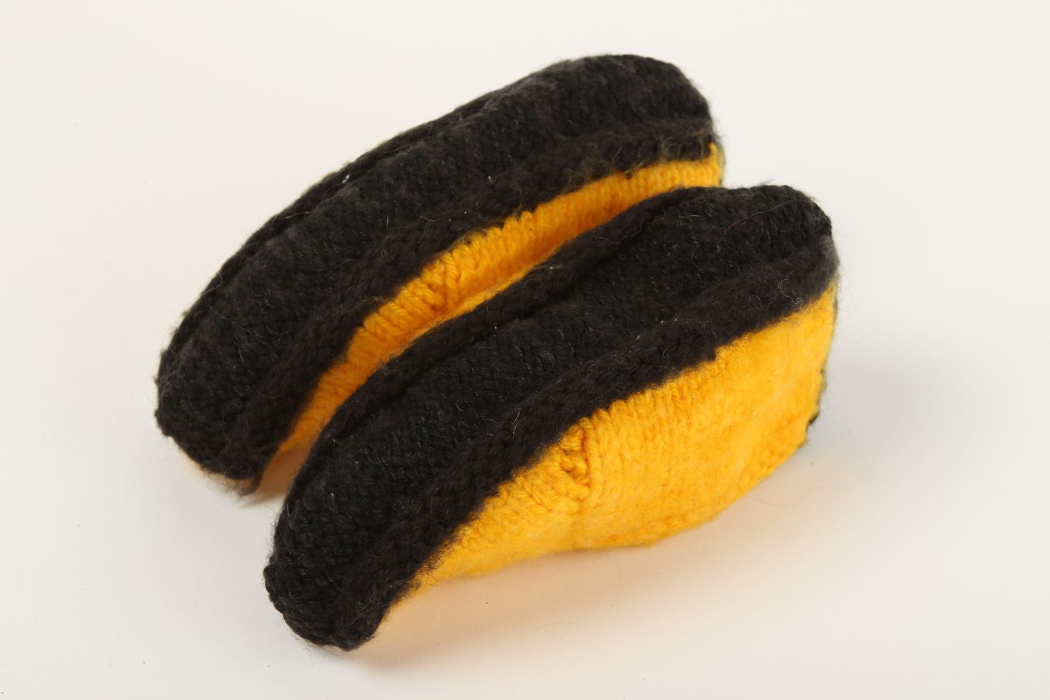 Bright handmade knitted slippers wool slippers fashion accessories small gifts photo 4