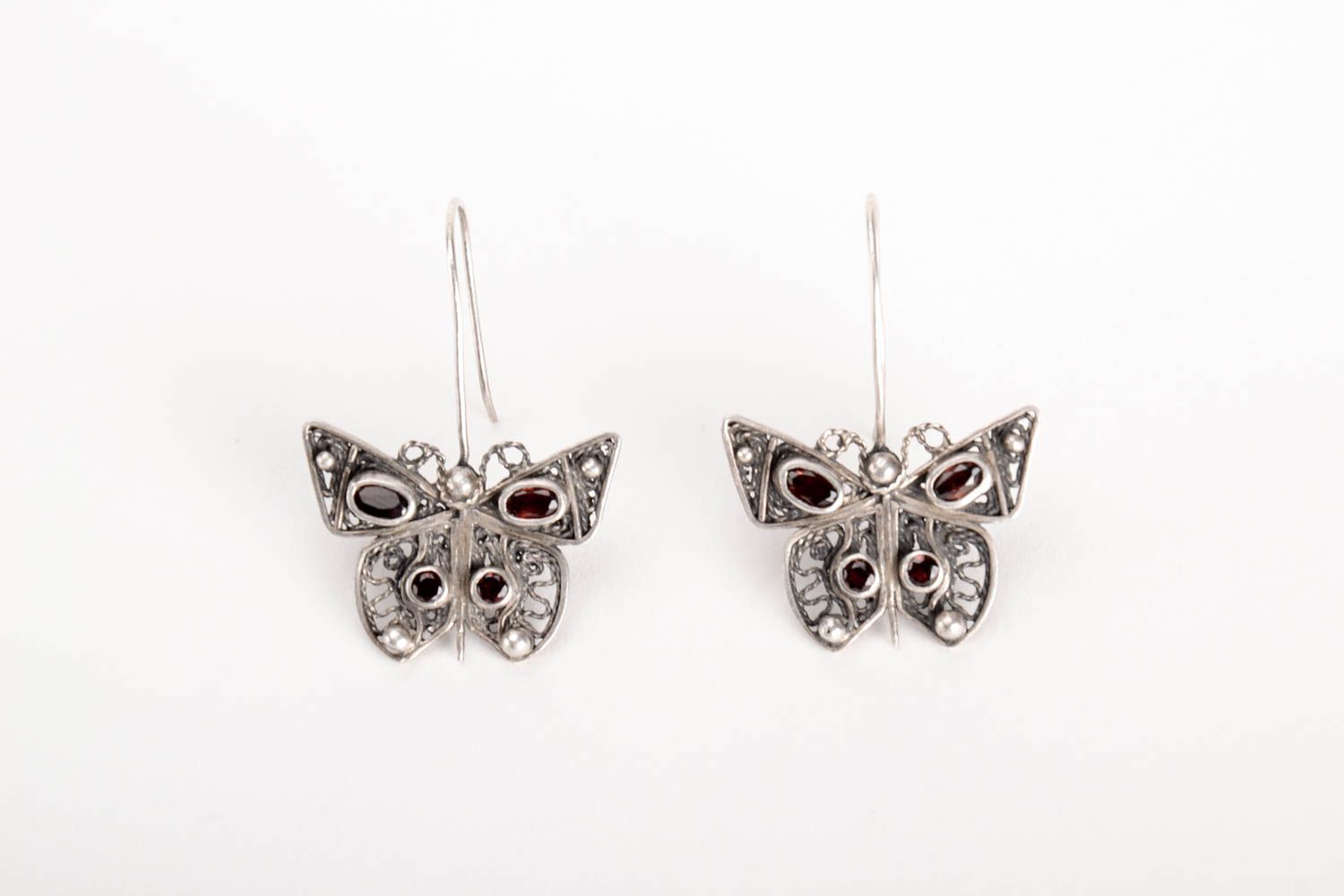 Handmade earrings silver earrings designer accessories fashion jewelry photo 2