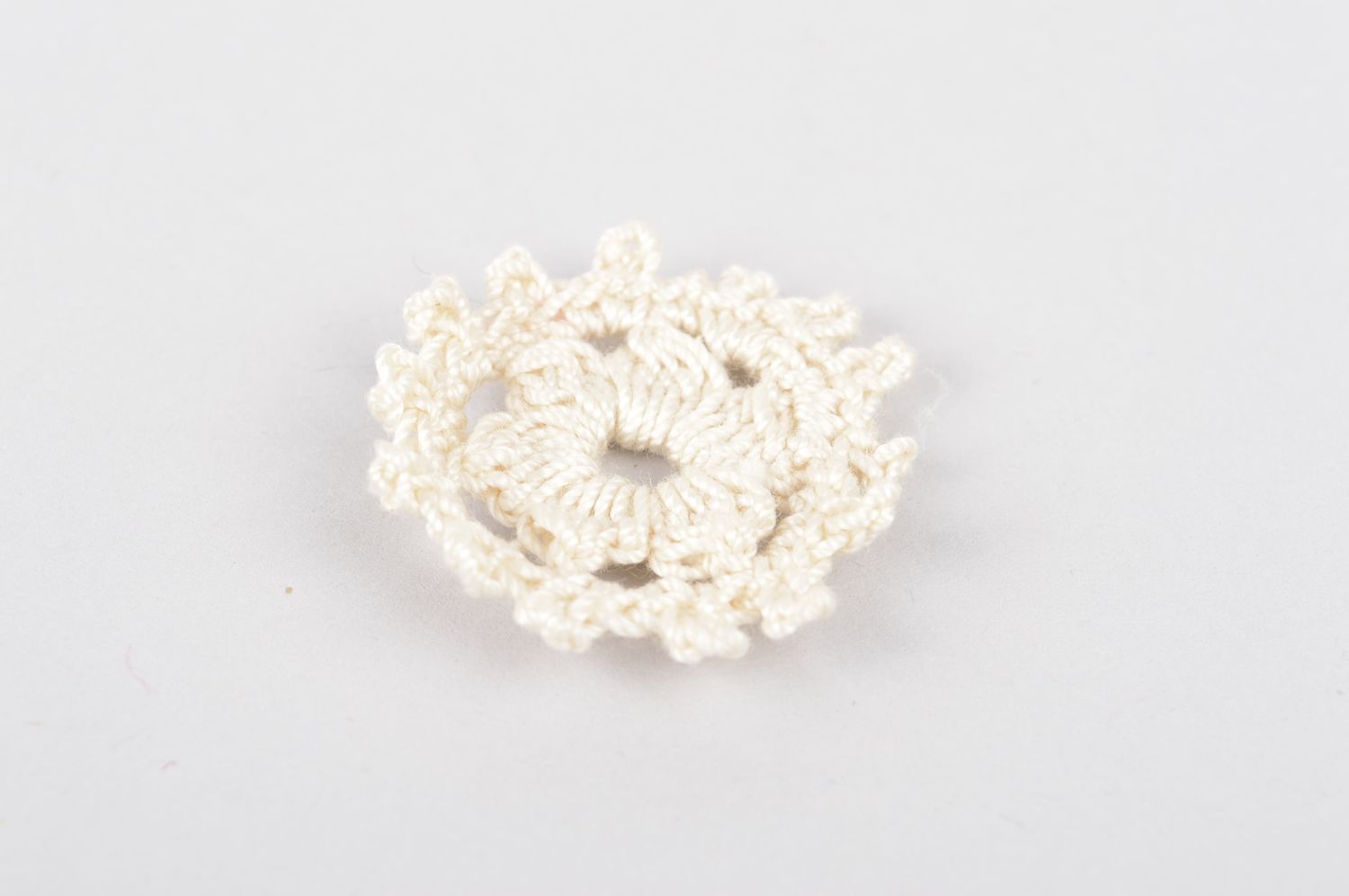 Fleur pour bijoux faite main Fourniture bijoux blanche Loisirs créatifs photo 2