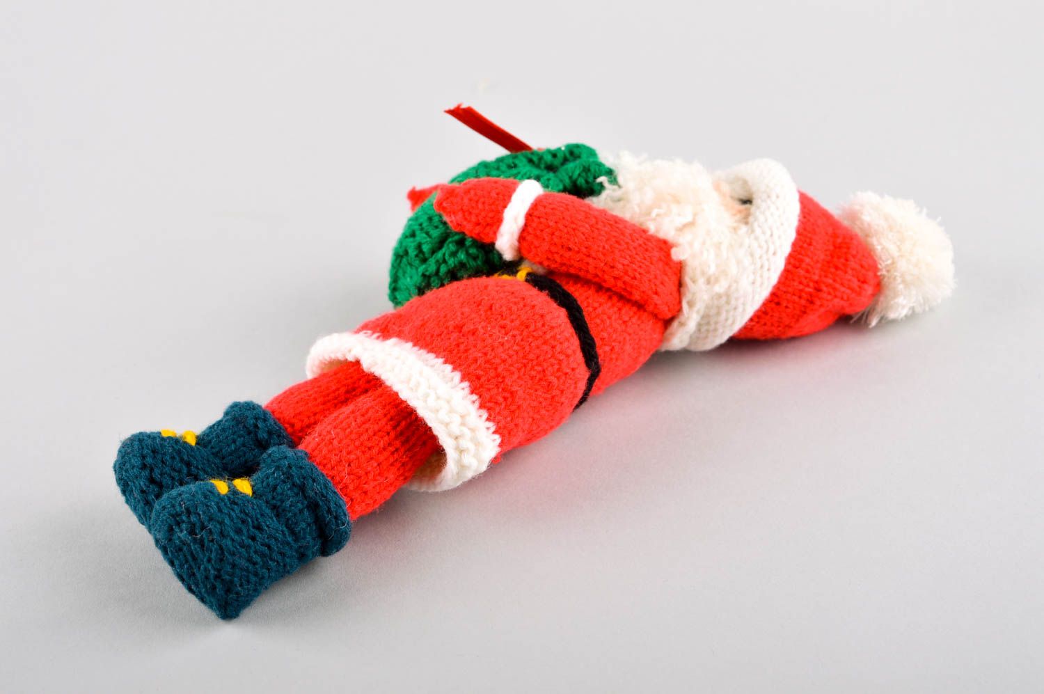Juguete artesanal con forma de Papá Noel regalo original peluche para niños foto 3