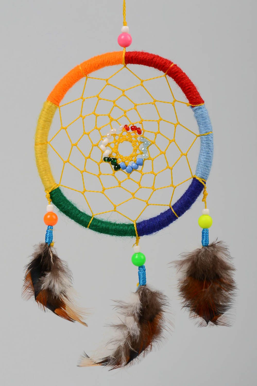 Handmade Dreamcatcher wall hanging home amulet for decorative use only photo 2