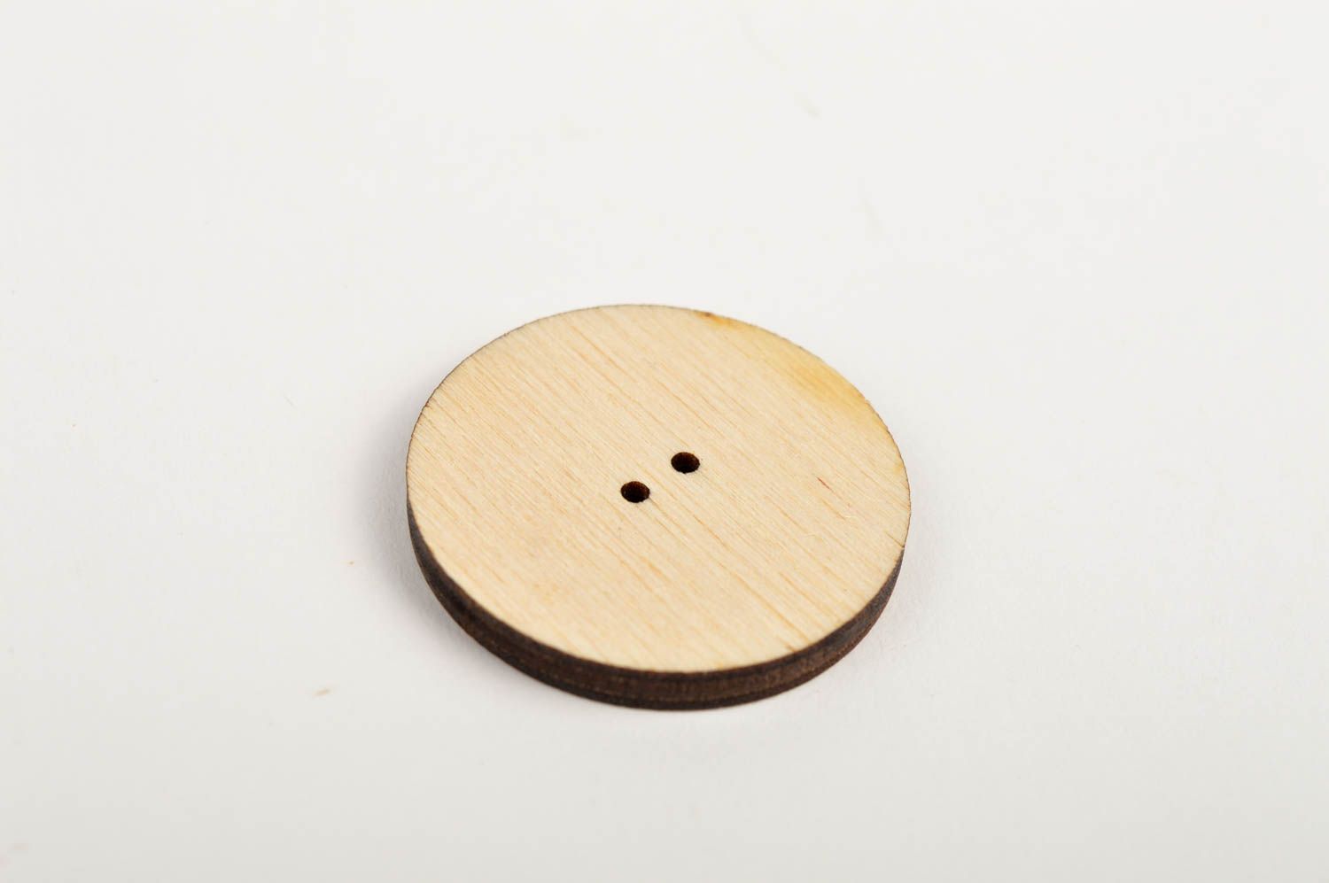 Beautiful handmade wooden button needlework accessories plywood blank gift ideas photo 5