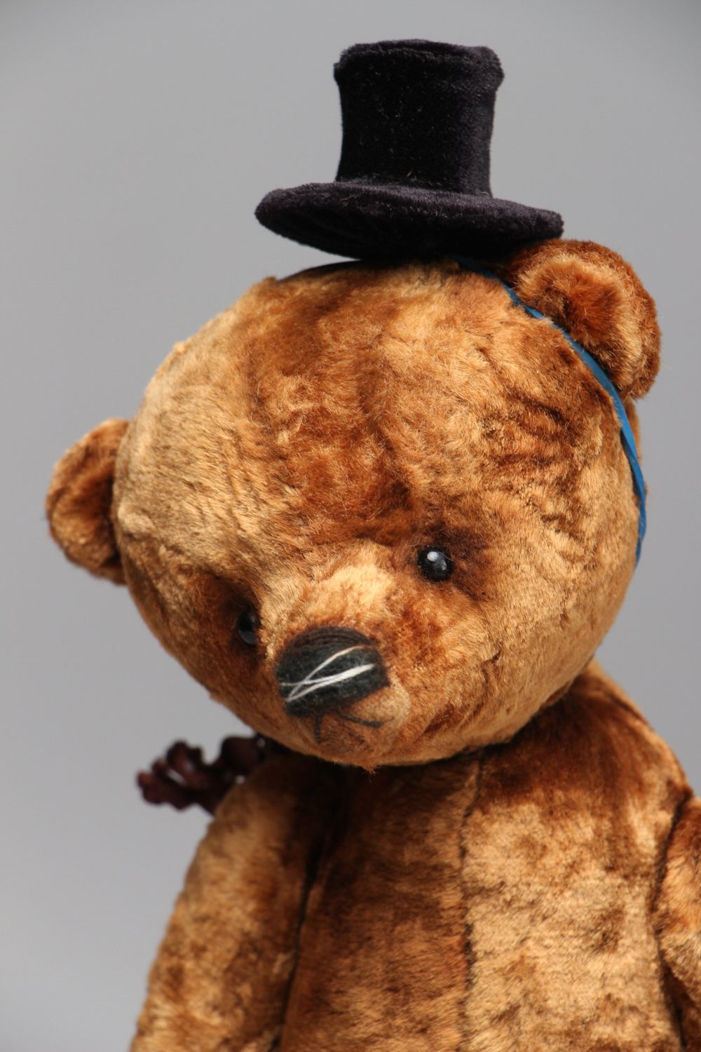 Handmade vintage plush toy bear photo 2