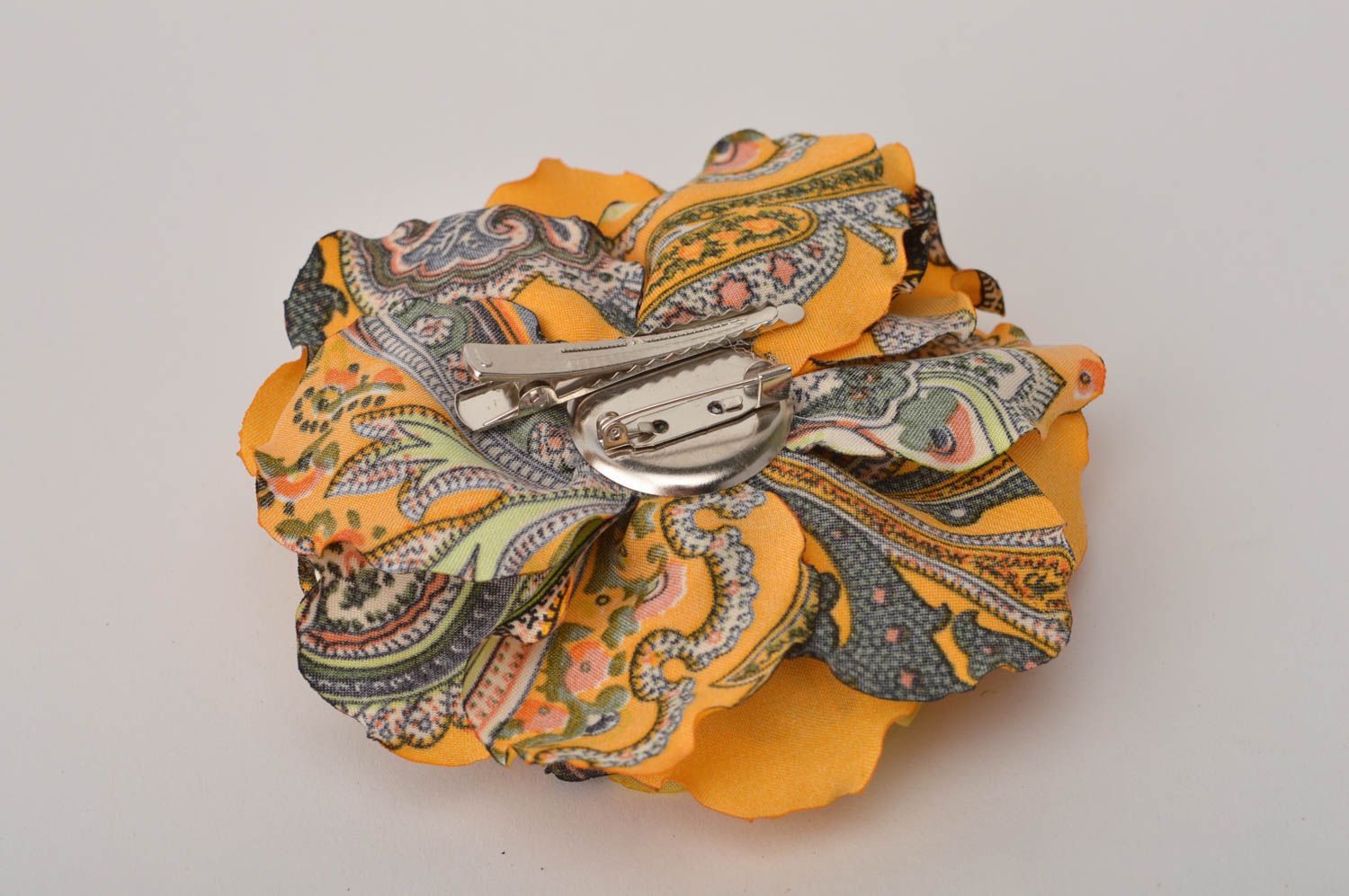 Handmade accessories flower hair clip flower brooch designer jewelry brooch pin photo 5